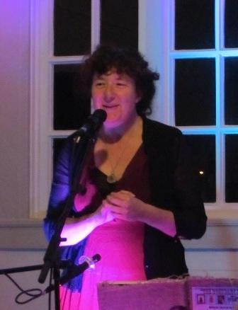 Rachel Dawick singing tales of pioneer women at the Old School in Raglan