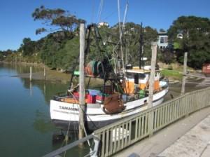 As a working wharf, fishing boats are often tied up at the wharf - File photo