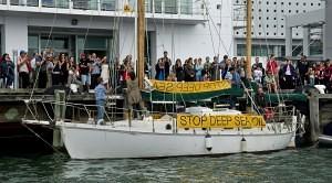 One of the flotilla leaving port from today - Image Greenpeace