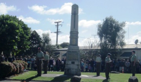 Raglan War Memorial- ANZAC Day 2013