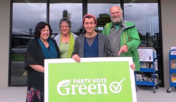 Green party members ready to vote at the Raglan Council office