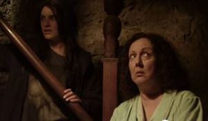 Morgana O'Reilly and Rima Te Wiata in HOUSEBOUND. Image supplied