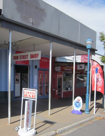 35 Bow St - for awhile a dairy, now a 'pop-up' store. Venus are still trying to set up a liquo rshop there