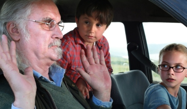 Billy Connolly, Bobby Smalldridge and Emila Jons in What We Did On Our Holiday. Image supplied