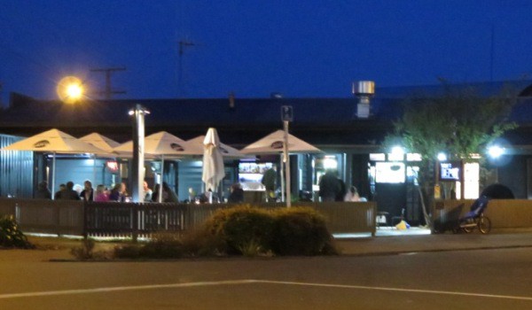 The popular Bow St Depot on a summer evening.