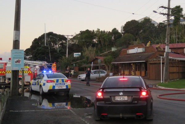 Fire and Police at the Marlin