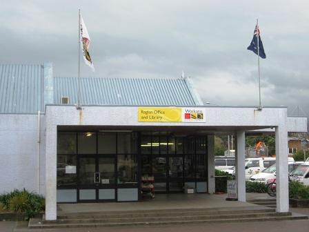NOW YOU SEE IT: two flags flying on Raglan council building before 2014
