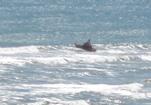 Raglan Coastguard's Gallagher Rescue crossing the Raglan bar- File photo