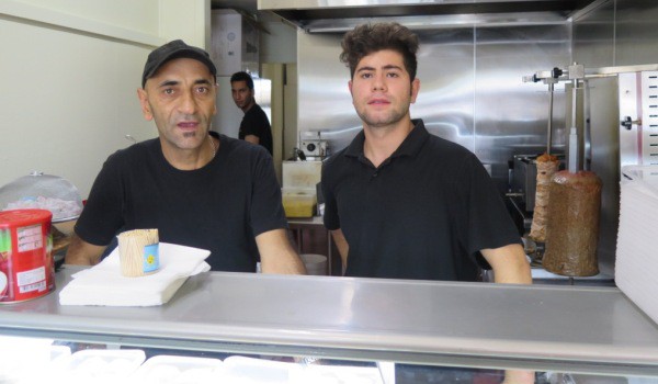 Yasar Kaplan (left) with one of his assistants