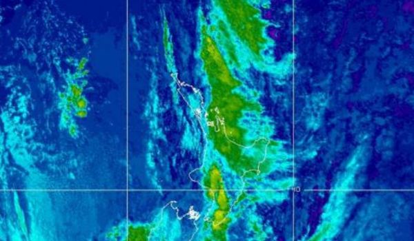 NOAA satellite image of NZ at 9.25am on 24th March 2016