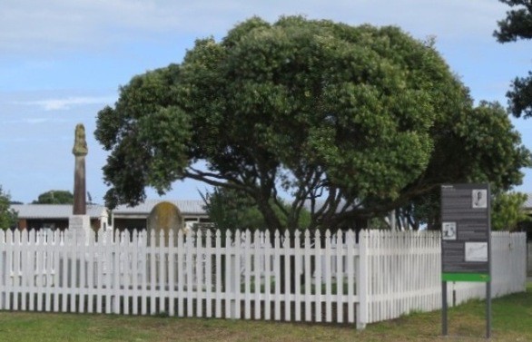 A historical panel about the life of Te Awaitaia was unveiled on Wednesday at Papahua, Raglan Domain