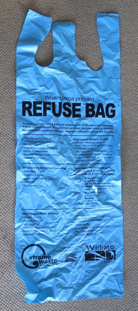 Raglanders need to keep using the familiar blue and yellow rubbish bags for the kerbside collection.