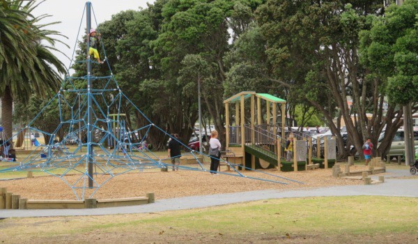 Children's play area in Raglan Domain