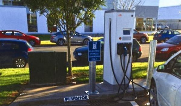 Electric vehicle charger of the type proposed for Raglan - Image supplied