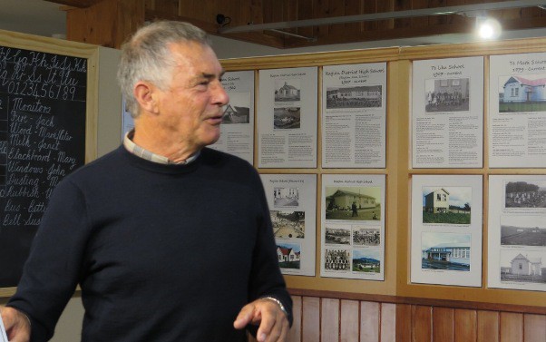 Patrick Day speaking at the exhibition on Saturday