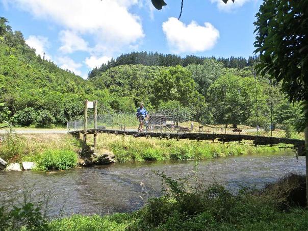 Footbridge on Mangaokewa Stream near Te Kuiti – Image supplied