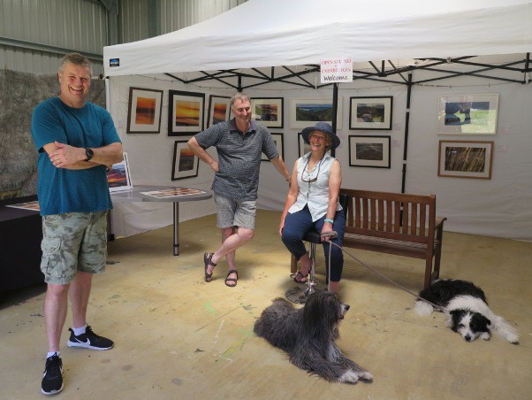Photographer Trevor Penfold (left) has his studio open towards the end fo Hills Road. Its a pleasant drive from SH 23 along a bush lined rural road