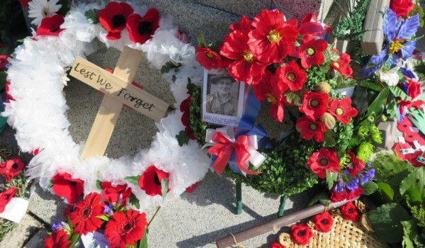 Wreaths laid at the Raglan cenotaph in 2016