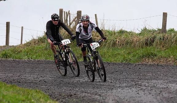 Raglans' famous Karioi Classic bike race is on mainly gravel roads around Mt Karioi. Image Karioi Classic