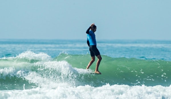 Guy Burns at the Surfing Champs Image Surfing NZ