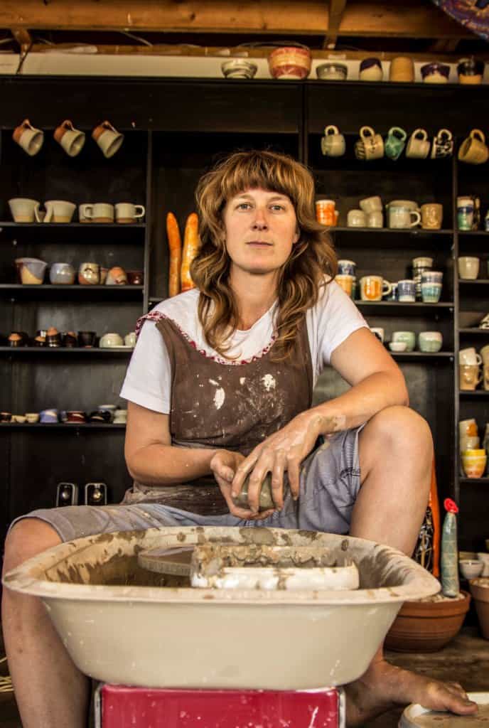 Hope Didsbury, new artist in studio - Image supplied