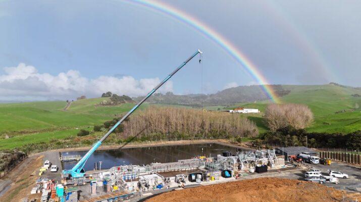 Rainbow over Raglan Waste Water Treatment Plant