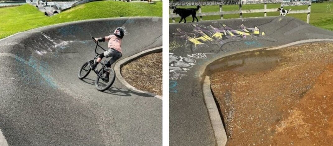 Raglan’s Papahua Reserve pump track goes concrete