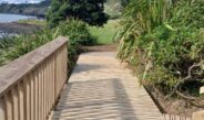 Manu Bay boardwalk reopens just in time for WSL