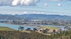 View of Raglan from the Wainui Reserve 120912WainuiReserve