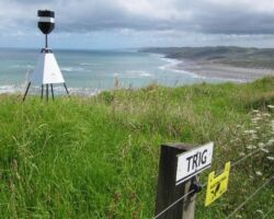 View from Wainui reserve trig station of coast line north of Raglan Harbour entrance 131002wainuireserve