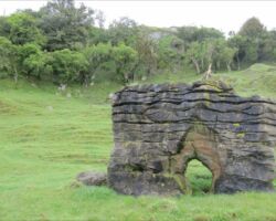 Limestone feature on Karamu Walkway 140612karamuwalkway