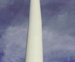 Te Uku wind farm tower 151026turbinetower