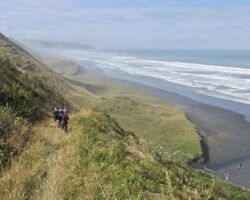 Ruapuke/Waiau beach – there is a steep track to the beach