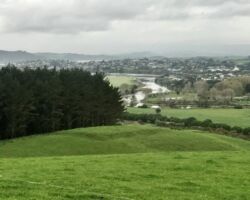 View of estuary and Raglan from Wainui Reserve